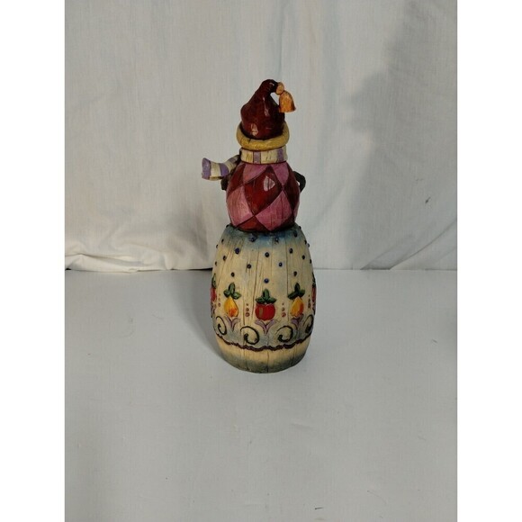 Jim Shore Snowman 112254 Winter's Bounty 2003 Pear,Apple Theme  Preowned - Picture 7 of 8